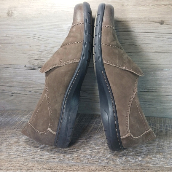 Rockport Loafers Women's 9 Brown Leather Pleated Slip-on Comfort Shoes - Picture 7 of 11